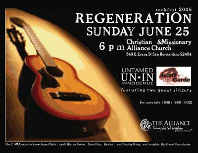 Regeneration Concert Poster
